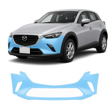 Антигравийная защитная бронепленка по лекалам для Mazda CX-3 DK 2015-2021 - передний бампер