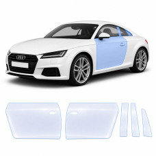 Антигравійна захисна бронеплівка за лекалами для Audi TT 8S 2014-2023 - зони дверей і стійки вікон