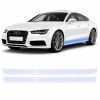 Антигравийная защитная бронепленка по лекалам для Audi A7 4G 2010-2018 - нижняя зона кузова пороги