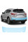 Антигравійна захисна бронеплівка за лекалами для Acura RDX TX2/CDU facelift 2016-2018 - задній бампер