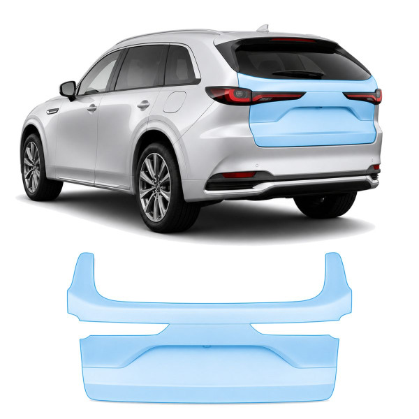 Антигравийная защитная бронепленка по лекалам для Mazda CX-90 2023- зона крышки багажника