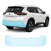 Антигравийная защитная бронепленка по лекалам для Nissan Rogue / X-Trail T33 facelift 2024- задний бампер