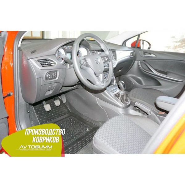 Автомобильные коврики в салон Opel Astra K 2016- (Avto-Gumm)
