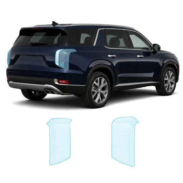 Антигравийная защитная бронепленка по лекалам для Hyundai Palisade I 2019-2022 - задние фонари стопы