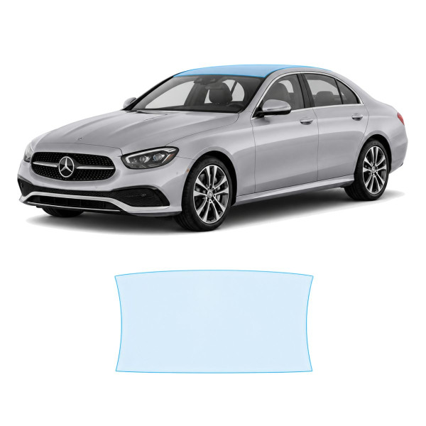Антигравийная защитная бронепленка по лекалам для Mercedes-Benz E-Class W213 facelift 2020-2023 - зона крыши