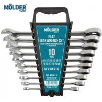 Набір ключів комбінованих Molder з тріскачкою 8-19 мм 10 шт Оригінал (MT56110)
