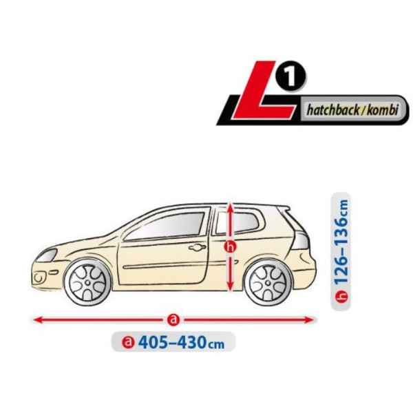 Тент автомобільний для Хечбека / Універсалу Kegel-Blazusiak L1 430x136 см Optimal Garage (5-4315-241-2092)