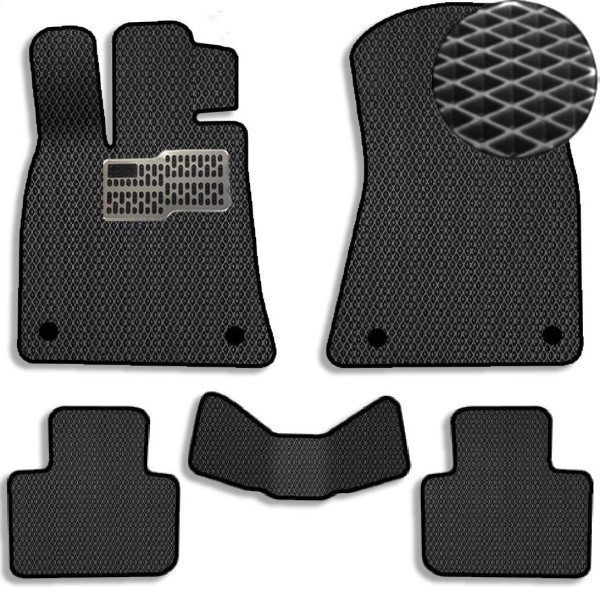 Килимки у салон EVA для Lexus IS 250 2013- з підп'ятником Чорні 5 шт