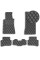 Коврики в салон для Mercedes C-class (W 203) SD 2001-2007 Экокожа с подпятником 5 шт (Rombus)