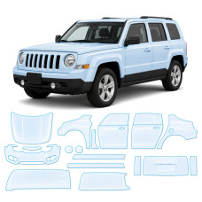 Антигравійна захисна бронеплівка за лекалами для Jeep Patriot MK facelift 2011-2017 - повний кузов