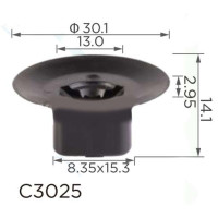 Клипса крепления обшивки Renault Dacia 7703081056 (C3025)