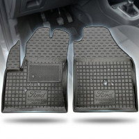 Передні килимки Ford Connect (2002-2013) з бортиком поліуретан чорні 2 шт (Avto-Gumm)