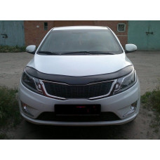 Дефлектор капота мухобойка для Kia Rio III 2010-2015