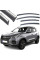 Дефлектори вікон вітровики Benke для Chery Tiggo 4/5X 2017- Хром Молдинг Нержавіюча сталь 3D (BCYT5X1723-W/S) (170-171)
