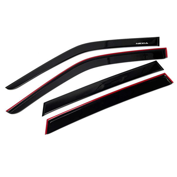 Дефлектори вікон вітровики Daewoo Nexia 1995-2011 Скотч 3M Voron Glass