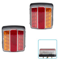 LED Задний фонарь квадратный 6LED 12V 110х100х40 мм 2 шт (BL-64916)