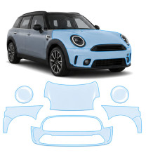 Антигравійна захисна бронеплівка за лекалами для Mini Clubman F54 2015-2019 - передня частина авто (капот бампер крила))