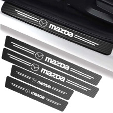 Захисна плівка накладка на пороги для Mazda Чорний Карбон 4 шт