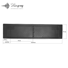 Автоковрики универсальные для 2-й / 3-й ряд 1600x440 см из 2 шт