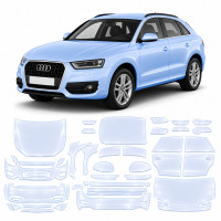 Антигравийная защитная бронепленка по лекалам для Audi Q3 8U 2011-2018 - полный кузов