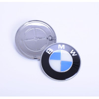Эмблема для Bmw 74 мм / пластиковая / 2 пукли Турция