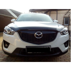 Дефлектор капота мухобойка Mazda CX-5 2012-2017 Темный