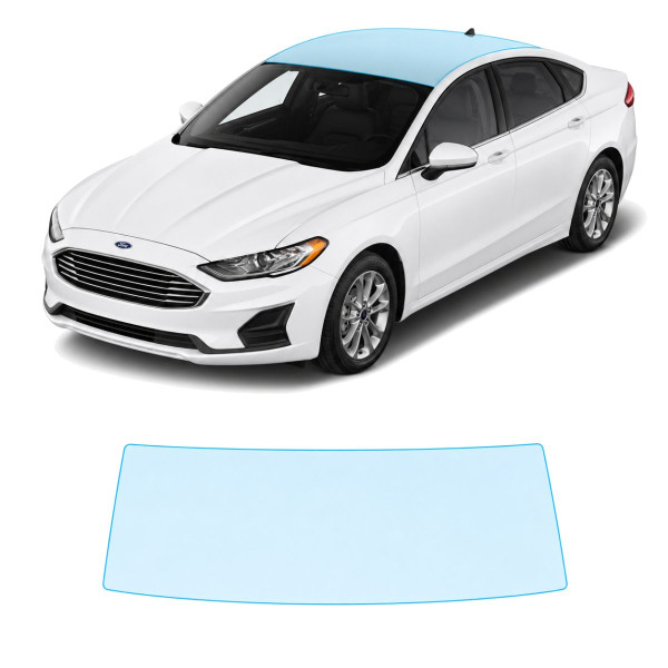 Антигравийная защитная бронепленка по лекалам для Ford Fusion (US) II facelift 2017-2020 - зона крыши