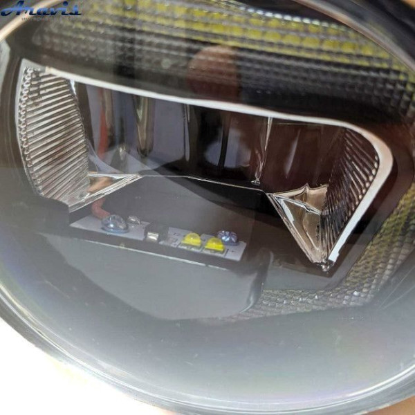 Протитуманні LED Фари круглі / Лінза з ДХО / D87мм / 12V / 6W / 6500K 2 шт