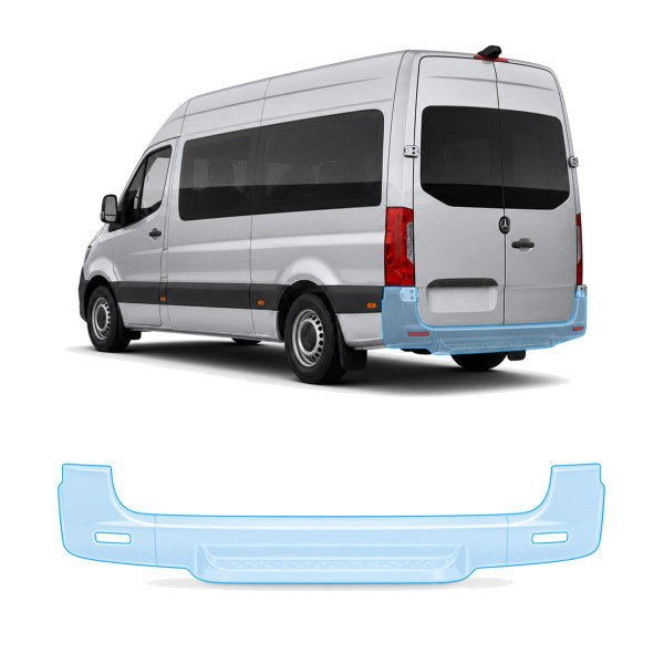 Антигравійна захисна бронеплівка за лекалами для Mercedes-Benz Sprinter W907 2018- задній бампер
