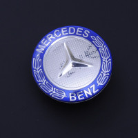 Эмблема для Mercedes 52 мм металлическая скотч