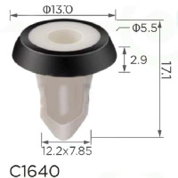 Кліпса Тримач бампера для обшивки дверей Bmw VAG Group N10516801 (C1640)