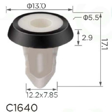 Клипса Держатель бампера для обшивки дверей Bmw VAG Group N10516801 (C1640)