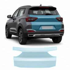 Антигравийная защитная бронепленка по лекалам для Chery Tiggo 4 Pro 2023- зона крышки багажника