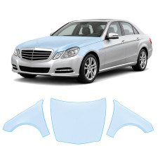 Антигравийная защитная бронепленка по лекалам для Mercedes-Benz E-Class W212 2009-2013 - капот и передние крылья