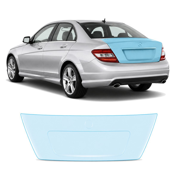 Антигравійна захисна бронеплівка за лекалами для Mercedes-Benz C-Class W204 2007-2011 - зона кришки багажника