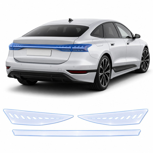 Антигравийная защитная бронепленка по лекалам для Audi A6 e-tron C9 2024- задние фонари стопы