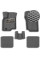 5D Коврики в салон EVA для Mitsubishi Lancer IX 2003-2007 с подпятником Серые 5 шт
