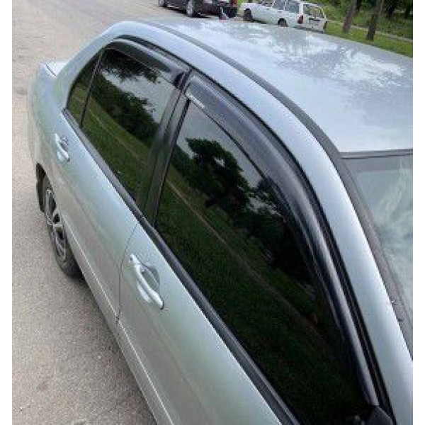 Дефлекторы окон ветровики Mitsubishi Lancer IX 2003-2007 Скотч 3M Voron Glass