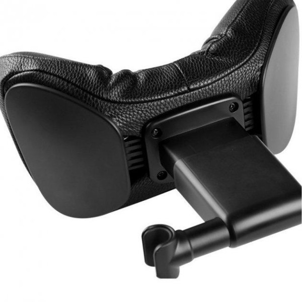 Подушка на підголовник Baseus First Class Car Headrest / Пінополіуретан екокожа / Чорна 1 шт (CRTZ01-01)