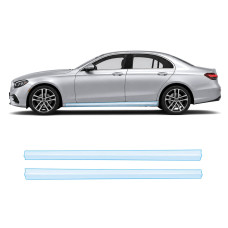 Антигравийная защитная бронепленка по лекалам для Mercedes-Benz E-Class W213 facelift 2020-2023 - нижняя зона кузова пороги