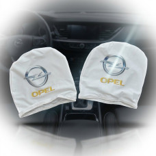 Чохли для підголівників Універсальні Opel Кольоровий логотип 2 шт
