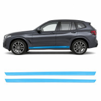 Антигравійна захисна бронеплівка за лекалами для BMW X3 G01 facelift 2021-2024 - нижня зона кузова та пороги