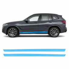 Антигравийная защитная бронепленка по лекалам для BMW X3 G01 facelift 2021-2024 - нижняя зона кузова пороги