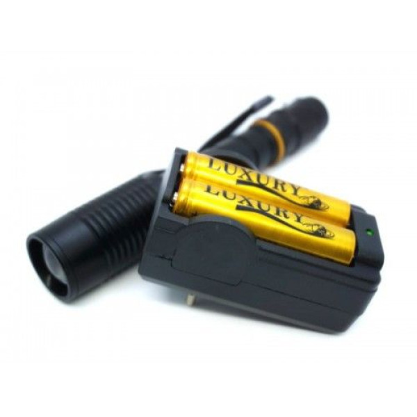 Ліхтар ручний POLICE" 2804-T6 / Зарядний 220V / 2x18650 / Zoom Затиск Box