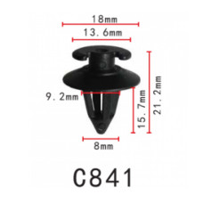 Кліпса кріплення обшивки дверей молдингVW Audi Skoda Seat Ford BMW 823867299 (C0841)