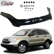 Дефлектор капоту мухобійка Honda CR-V 2007-2010 Євро Кріплення (Vip Tuning) HD09