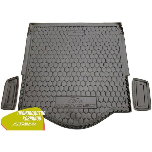 Автомобильный коврик в багажник Ford Mondeo 5 2015- Universal / Резиновый (Avto-Gumm)