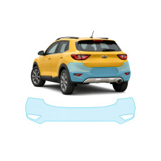 Антигравийная защитная бронепленка по лекалам для Kia Stonic YB 2017- задний бампер