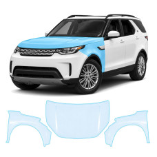 Антигравийная защитная бронепленка по лекалам для Land Rover Discovery L462 2017-2020 - капот и передние крылья