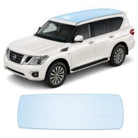 Антигравийная защитная бронепленка по лекалам для Nissan Patrol Y62 facelift 2 2014-2019 - зона крыши